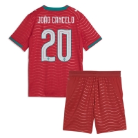 Camiseta Portugal Joao Cancelo #20 Primera Equipación Replica Mundial 2026 para niños mangas cortas (+ Pantalones cortos)